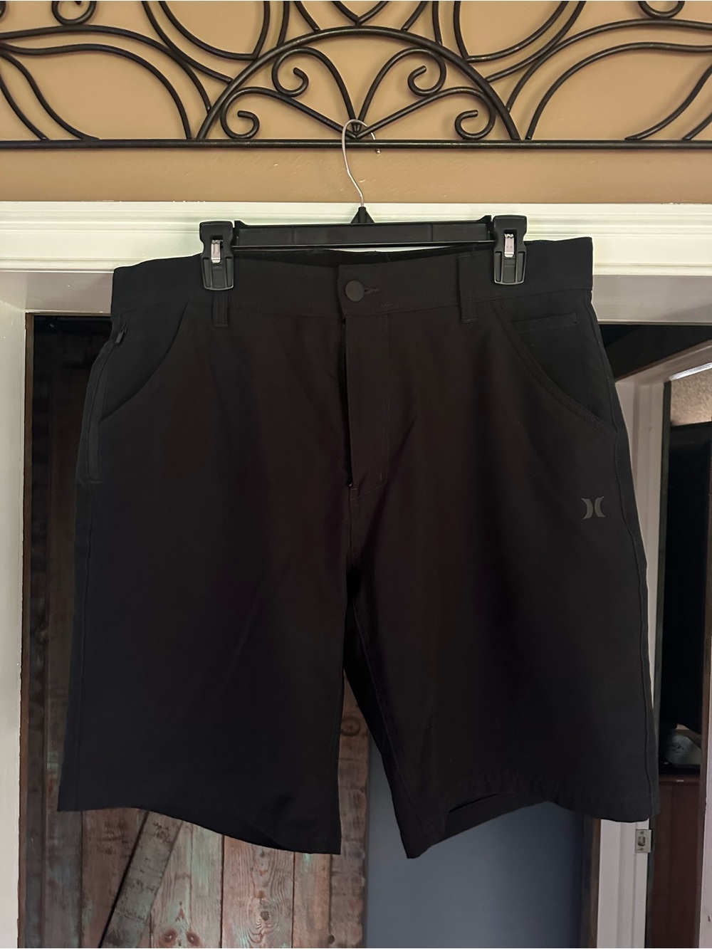 Hurley Men’s Black Hybrid Performance Shorts